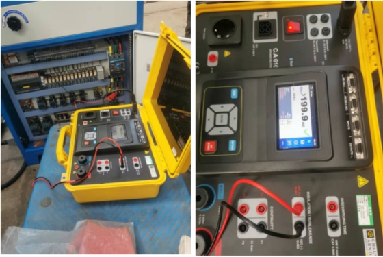 Insulation resistance test of high frequency vacuum wood dryer oven