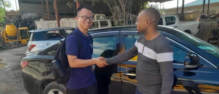 Carlos with Michae in Tanzania