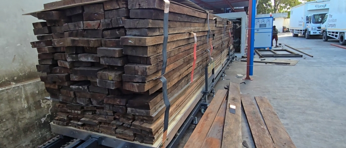 the SWKD-14.0 high-frequency vacuum wood drying kiln—in Dar es Salaam