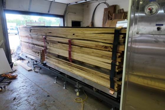 Shuowei Kiln dried lumber with an electric lumber cart