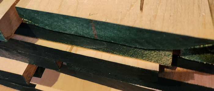 Sealing the ends of a thick live edge slab with wax coating