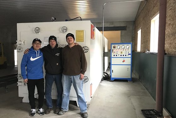 Shuowei vacuum kiln received excellent feedback from customer in the US